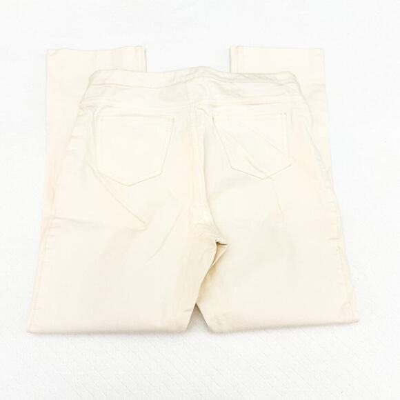 MM La Fleur Cream Straight Leg Denim Jeans Pull On Size 10 - Picture 4 of 9